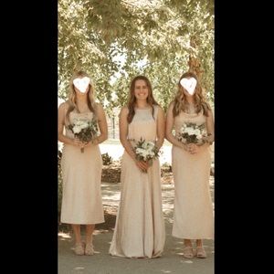 BHLDN Bridesmaid Dress in cream/champagne/oyster